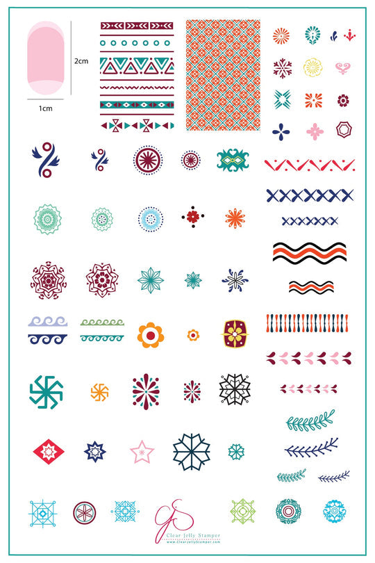 Clear Jelly Stamper- H-13- Ukrainian Easter