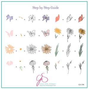Clear Jelly Stamper- CjS-236- Walk in the Meadow