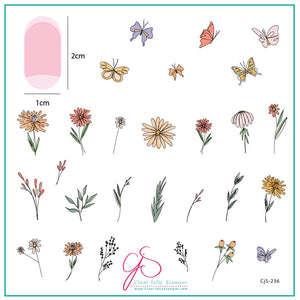 Clear Jelly Stamper- CjS-236- Walk in the Meadow