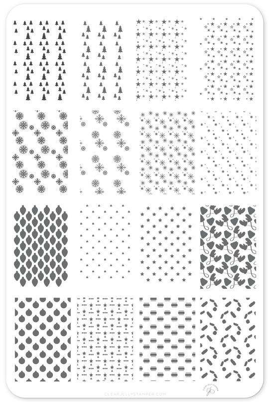 Clear Jelly Stamper- C-42- Pretty Paper- Jolly