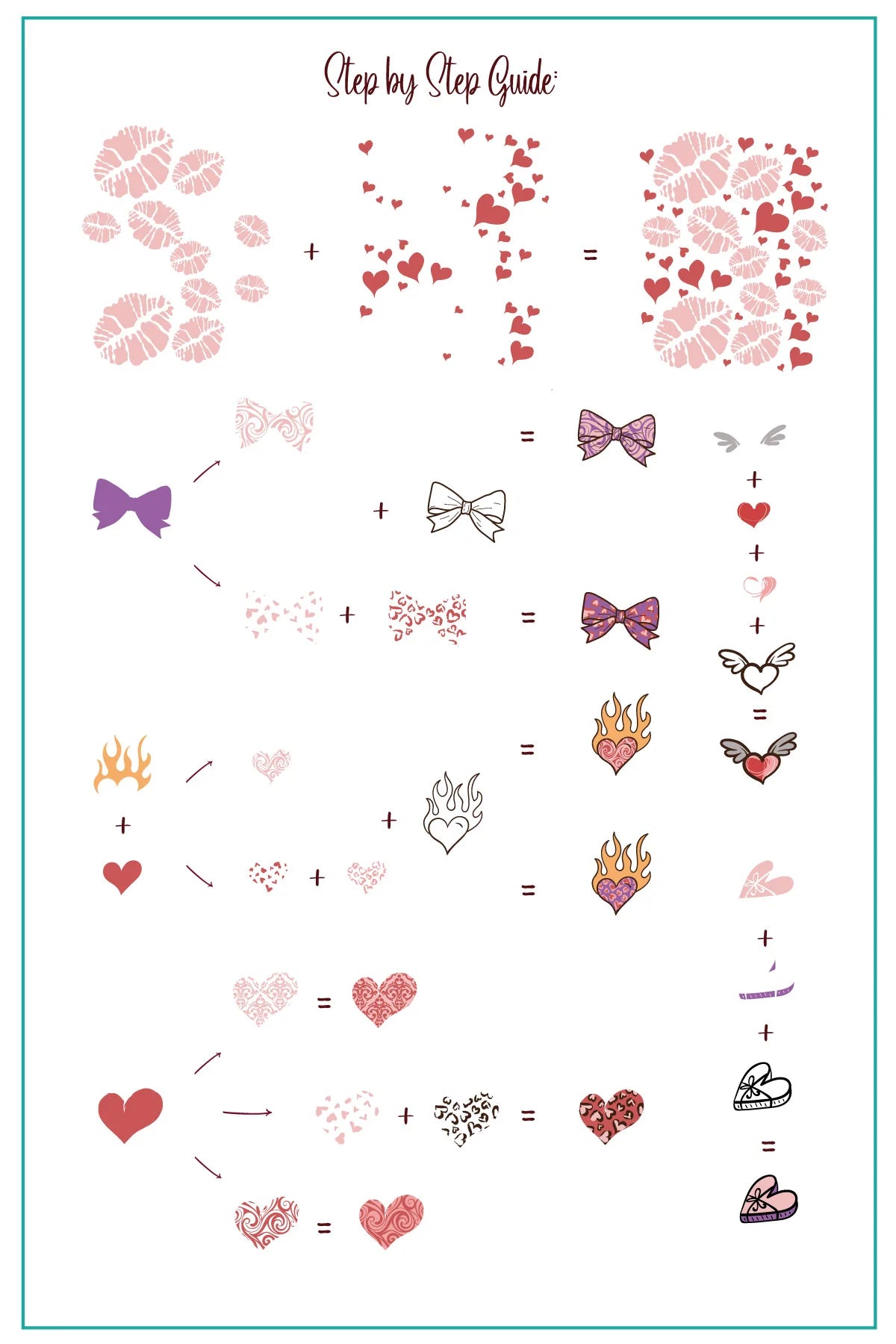 Clear Jelly Stamper- V-35- With Love