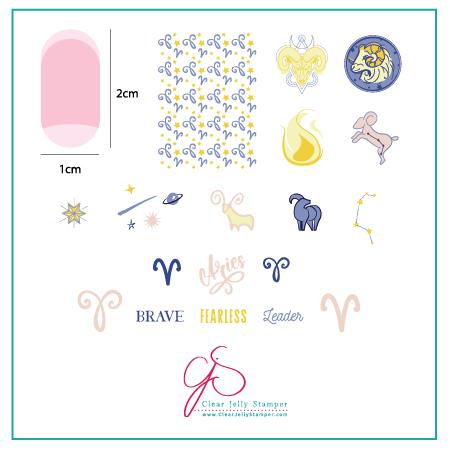 Clear Jelly Stamper- Z-02- Aries