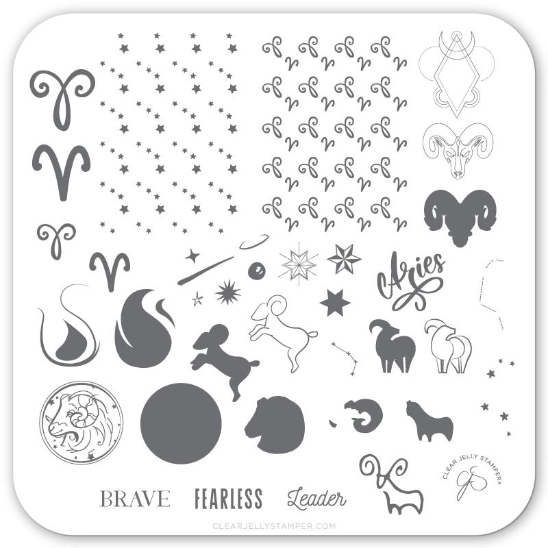 Clear Jelly Stamper- Z-02- Aries