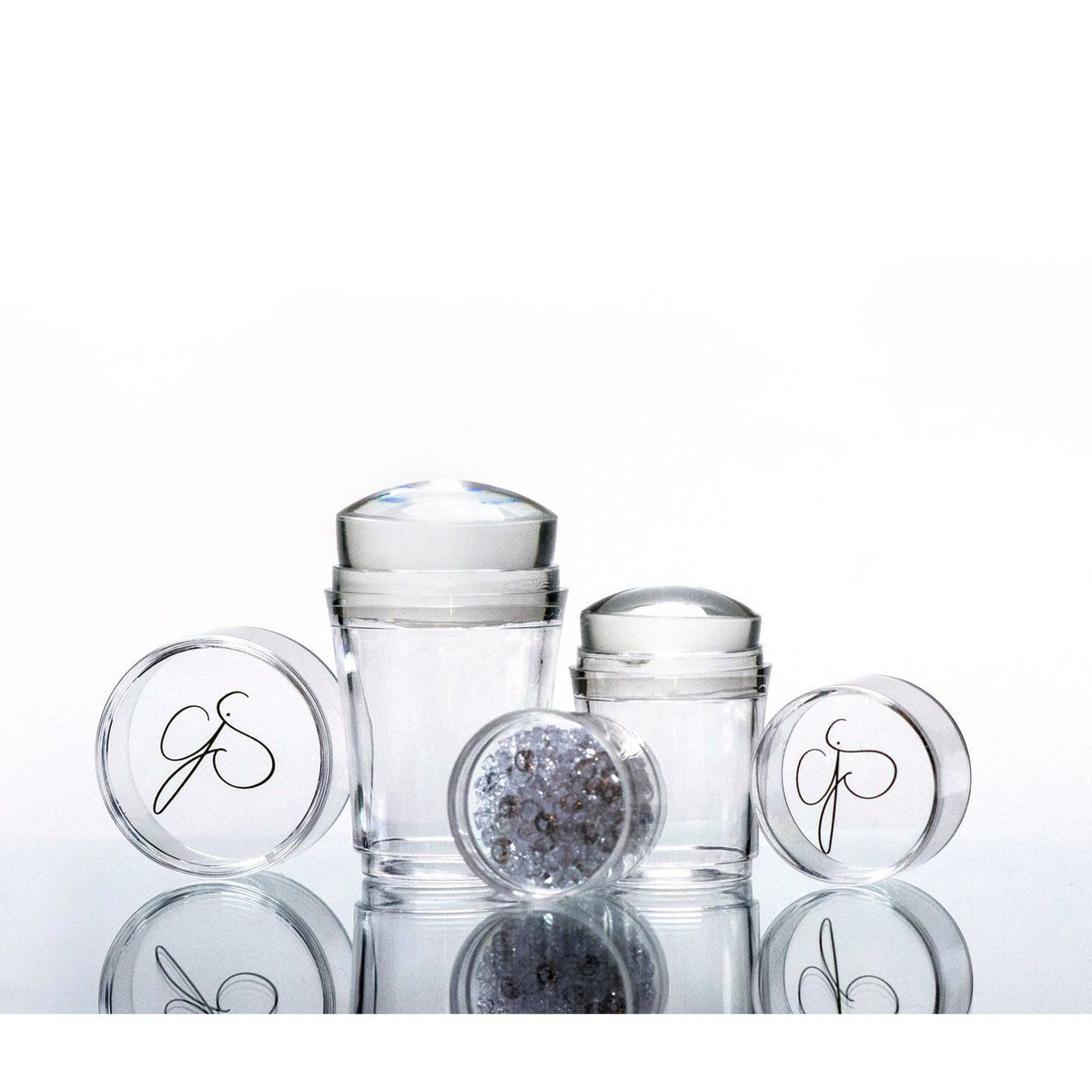 Clear Jelly Stamper- Crystal Stamper - Double Ended with Bling