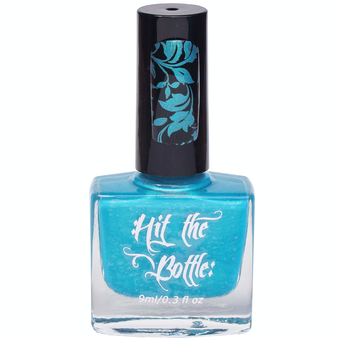 Hit the Bottle &quot;Sparkling Cyan-ide&quot; Stamping Polish