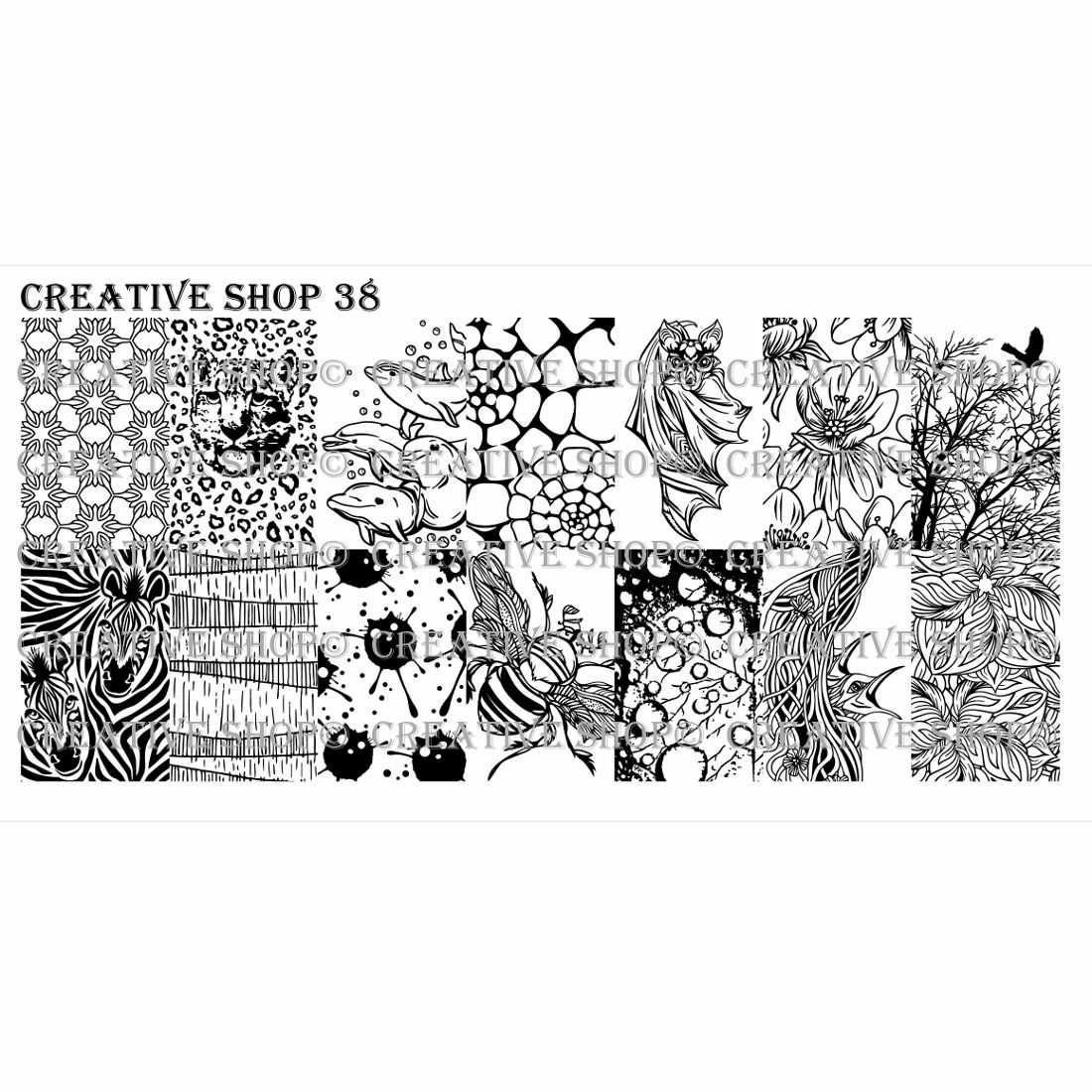 Creative Shop- Stamping Plate- 038