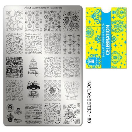 Moyra Stamping Plate 09 - Celebration