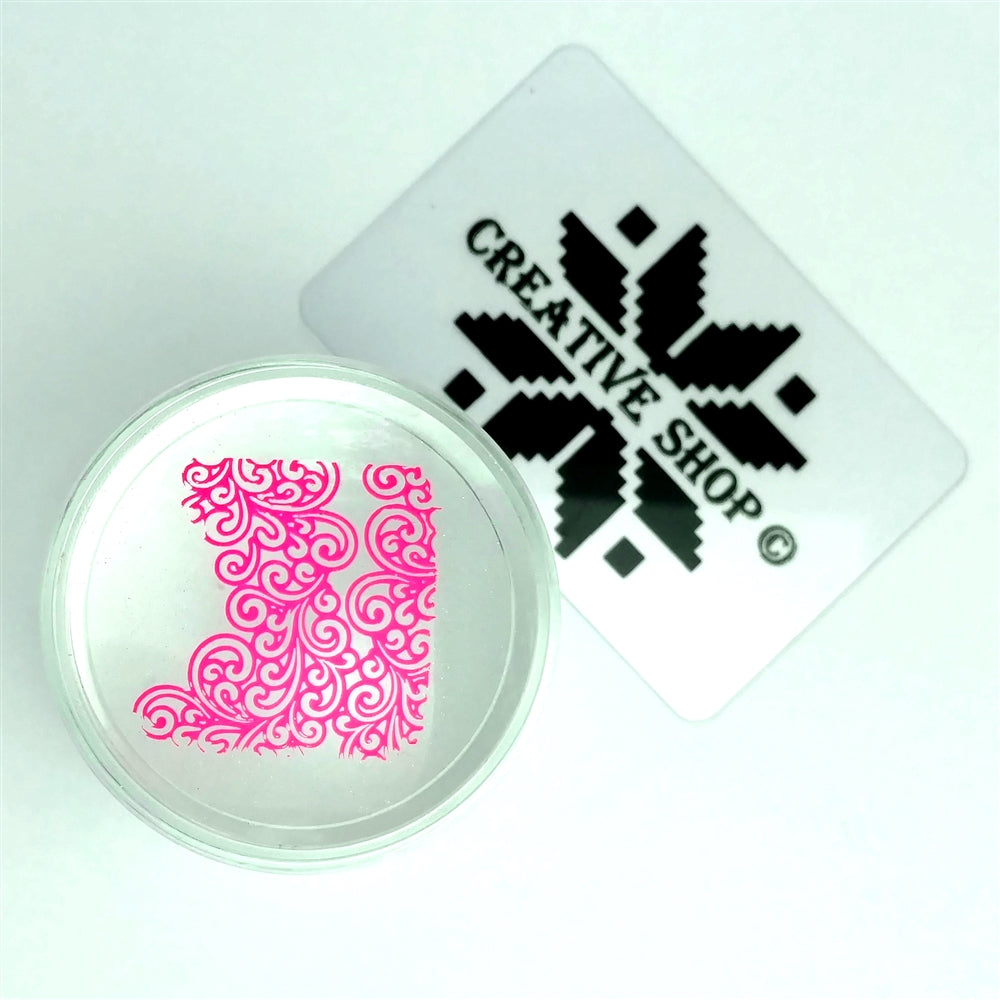 Creative Shop Holo Glassy Stamper + Scraper Set