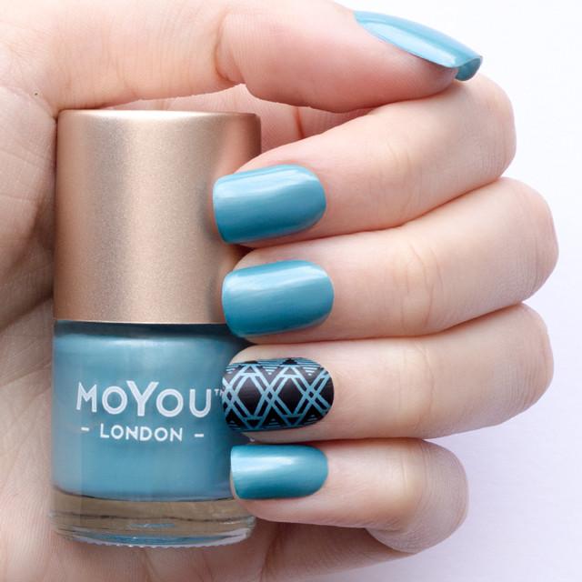 MoYou London- Metallic Stamping Polish- Blue Whale