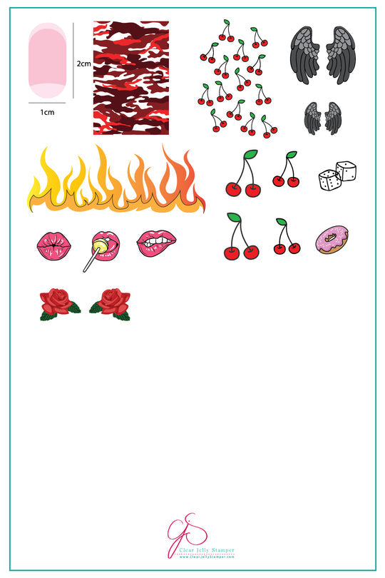 Clear Jelly Stamper- CjS-087- Boujee