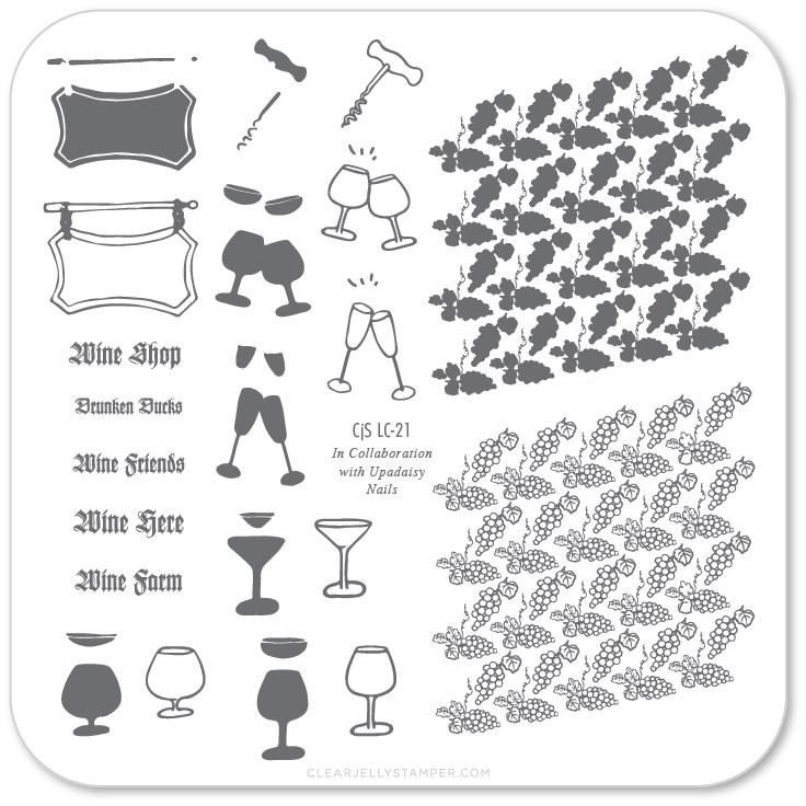 Clear Jelly Stamper- Wine Shop (CjS LC-21)