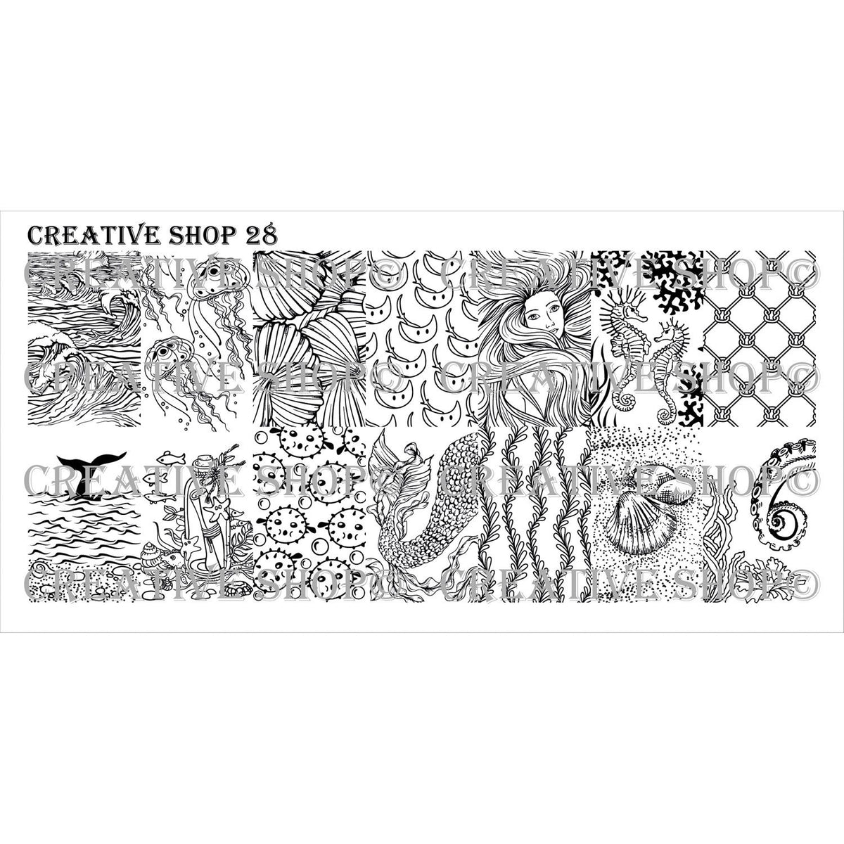 Creative Shop- Stamping Plate- 028