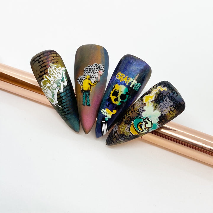 Clear Jelly Stamper- CjS-244- Graffiti