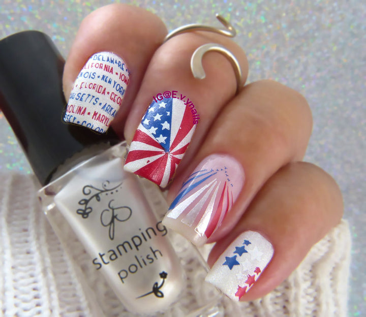 Clear Jelly Stamper- CjS-255- Fourth of July