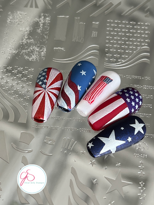 Clear Jelly Stamper- CjS-256- United States of America