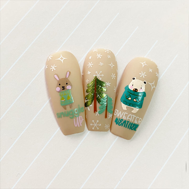 Clear Jelly Stamper- C-69- Sweater Weather