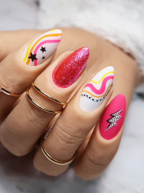 Clear Jelly Stamper- LC-82- Funky Swirls