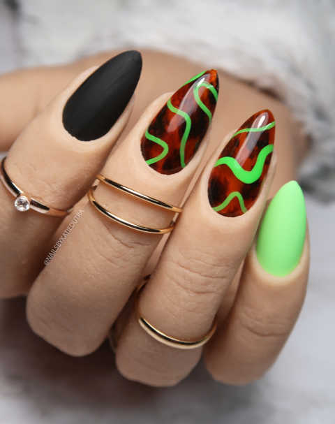 Clear Jelly Stamper- LC-82- Funky Swirls