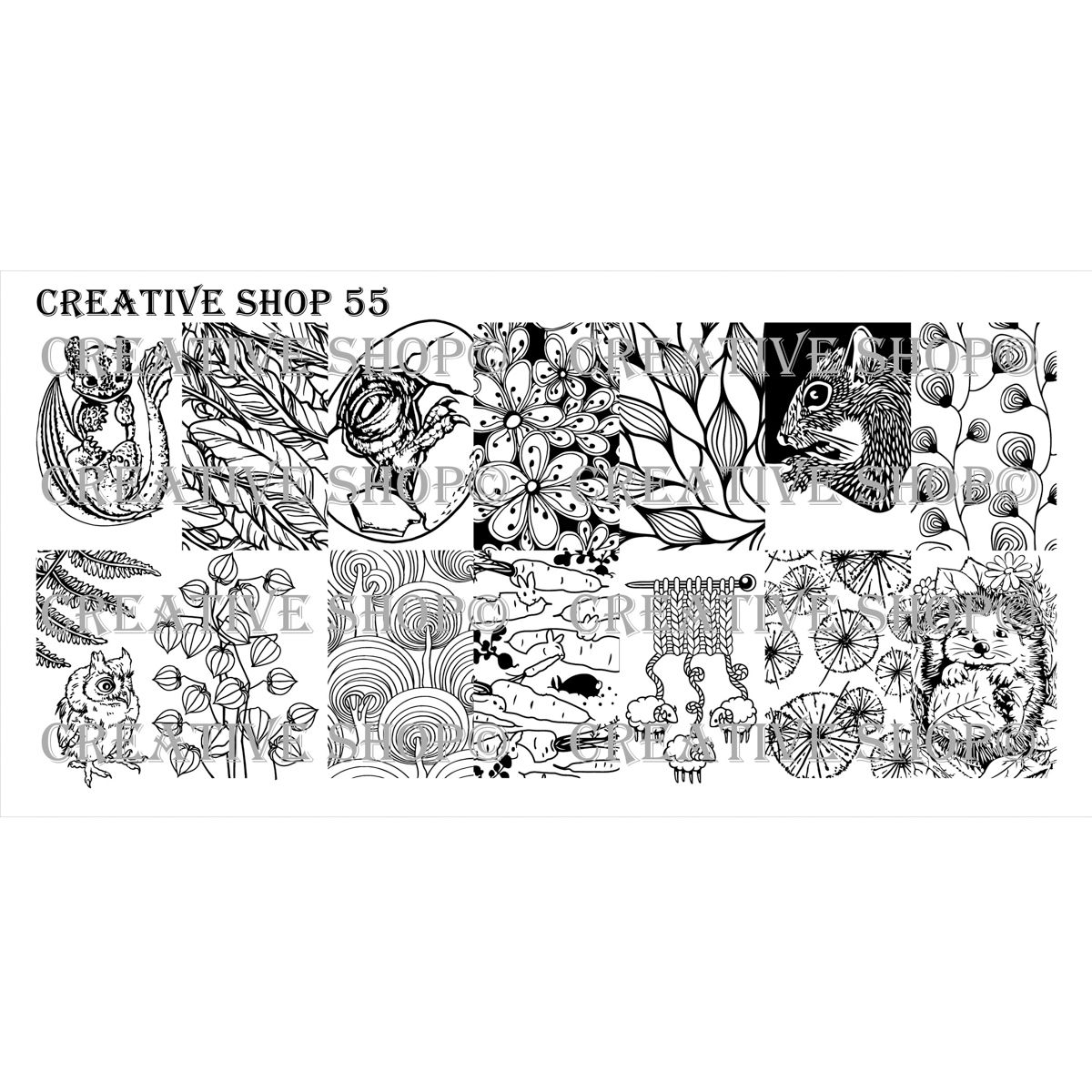 Creative Shop- Stamping Plate- 055