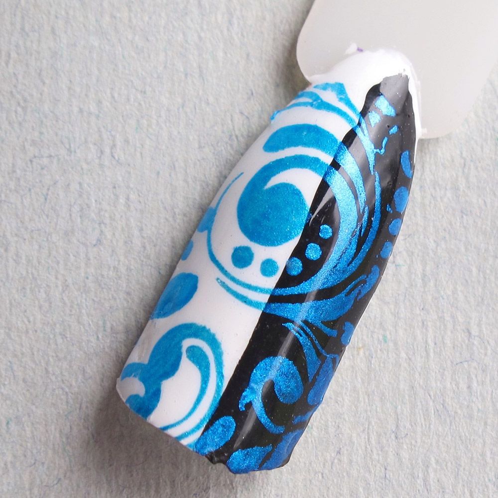 Hit the Bottle &quot;Blue-tiful&quot; Stamping Polish