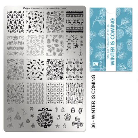 Moyra Stamping Plate 36- Winter Is Coming