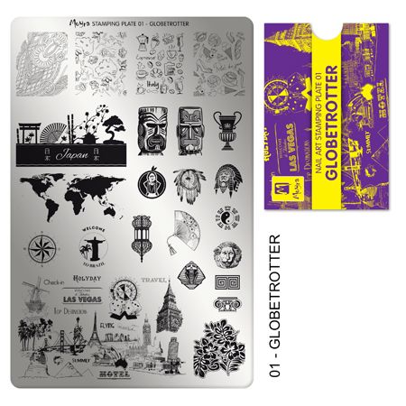 Moyra Stamping Plate 01- Globetrotter