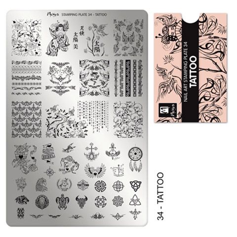 Moyra Stamping Plate 34- Tattoo