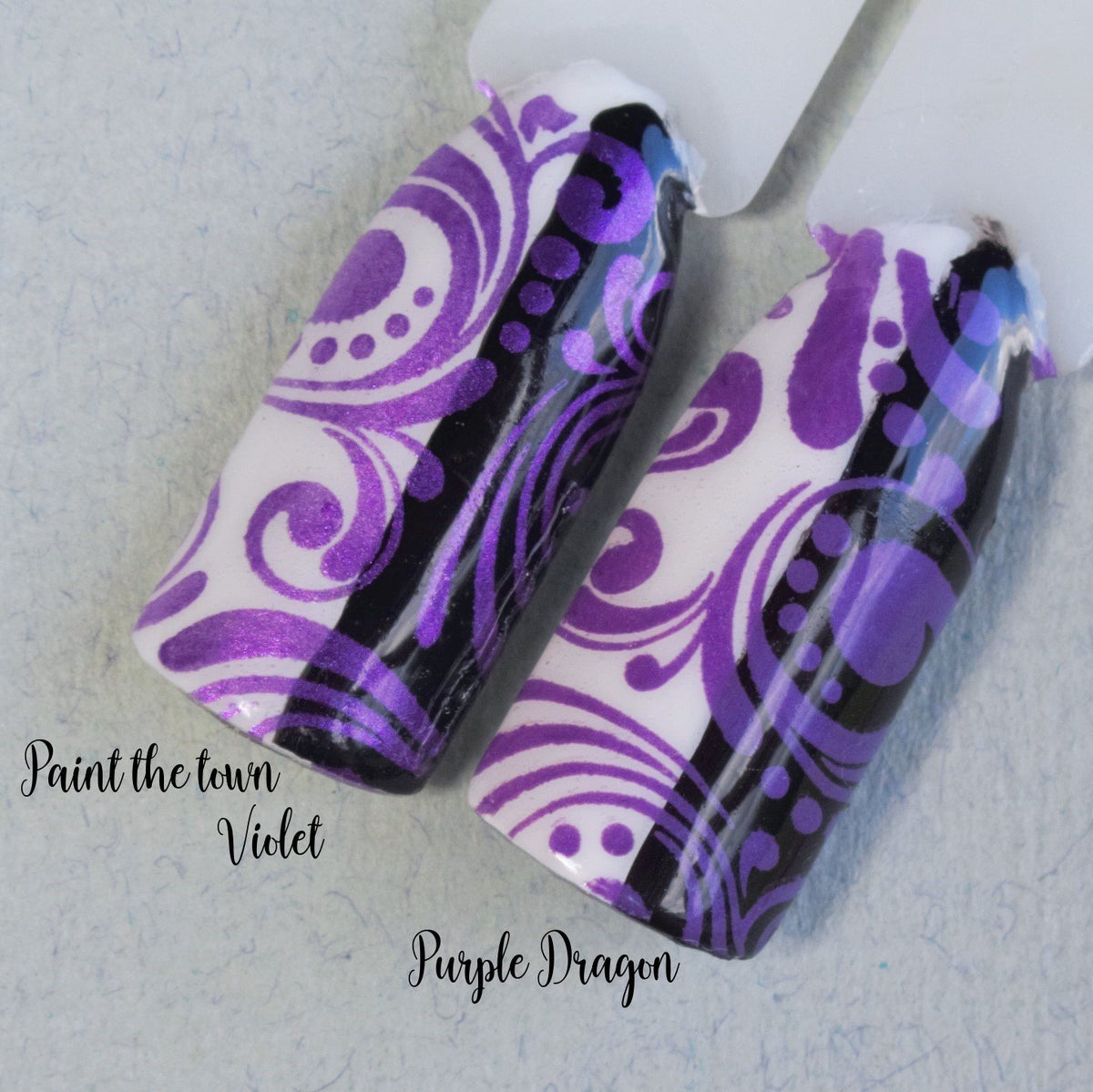 Hit the Bottle "Paint the Town Violet" Stamping Polish