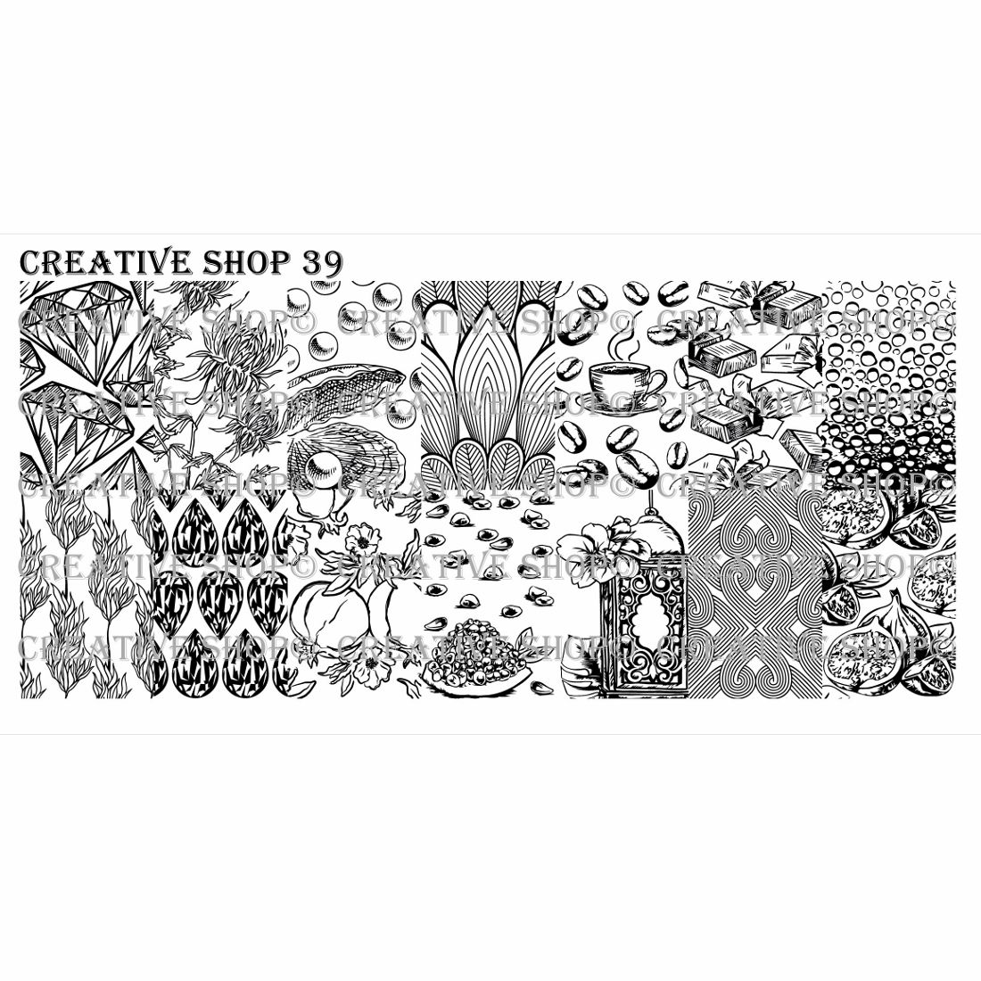 Creative Shop- Stamping Plate- 039