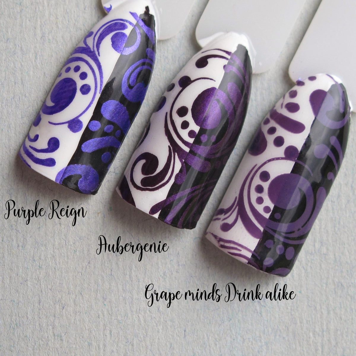 Hit the Bottle &quot;Grape Minds Drink Alike&quot; Stamping Polish