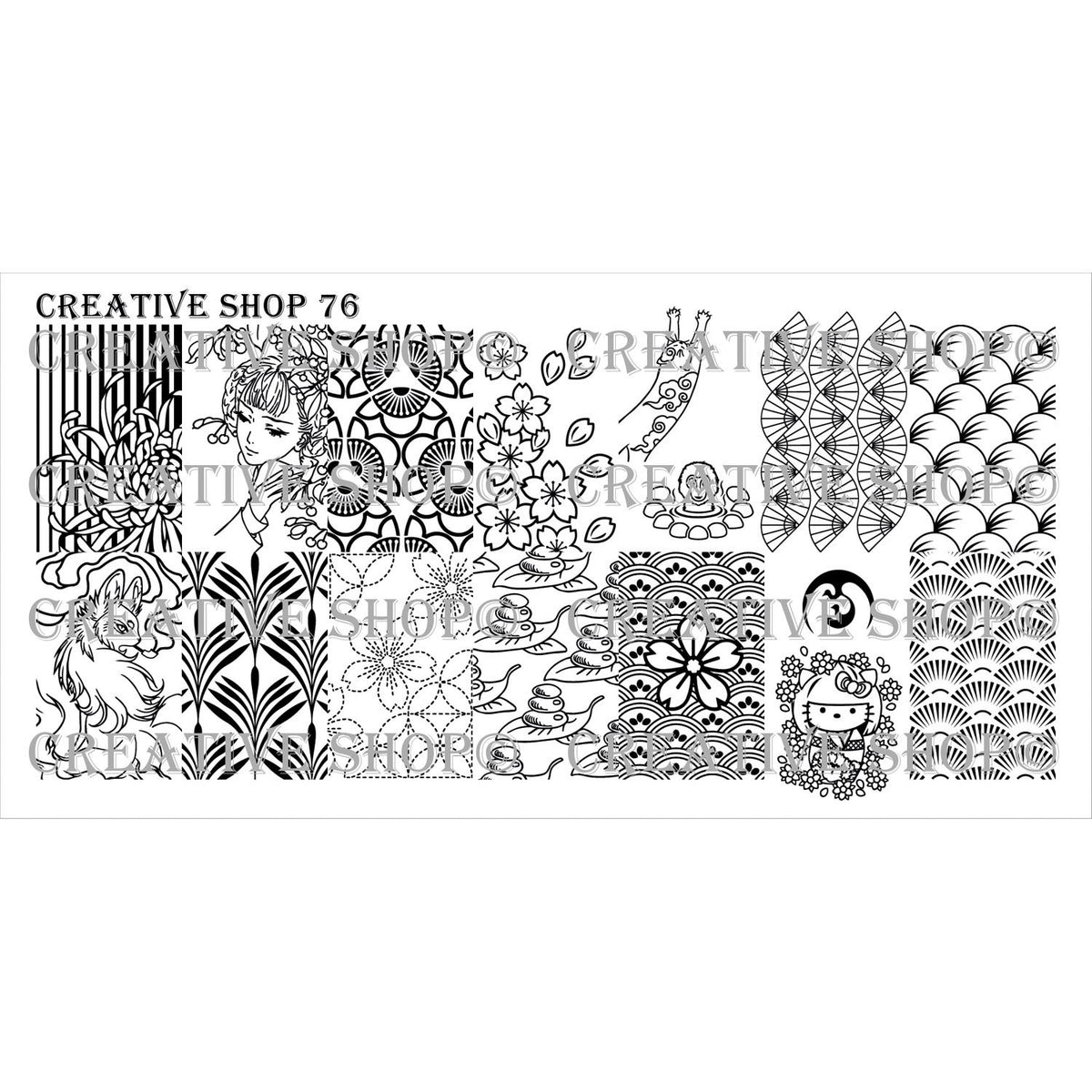 Creative Shop- Stamping Plate- 076