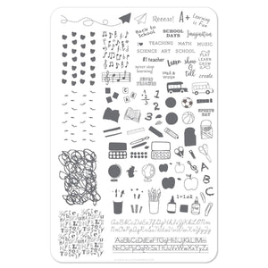 Clear Jelly Stamper- Back to School - Primary (CjS-44)