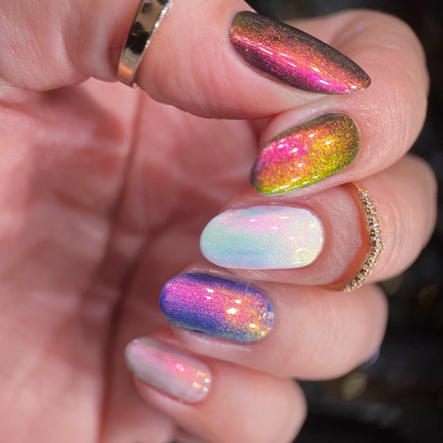 Pastel Iridescent Glitter / Unicorn Magic  Unicorn nails, Unicorn nail  art, Beautiful nail art