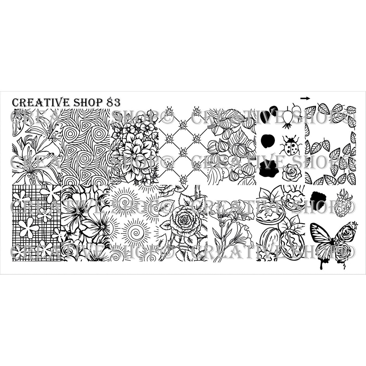 Creative Shop- Stamping Plate- 083