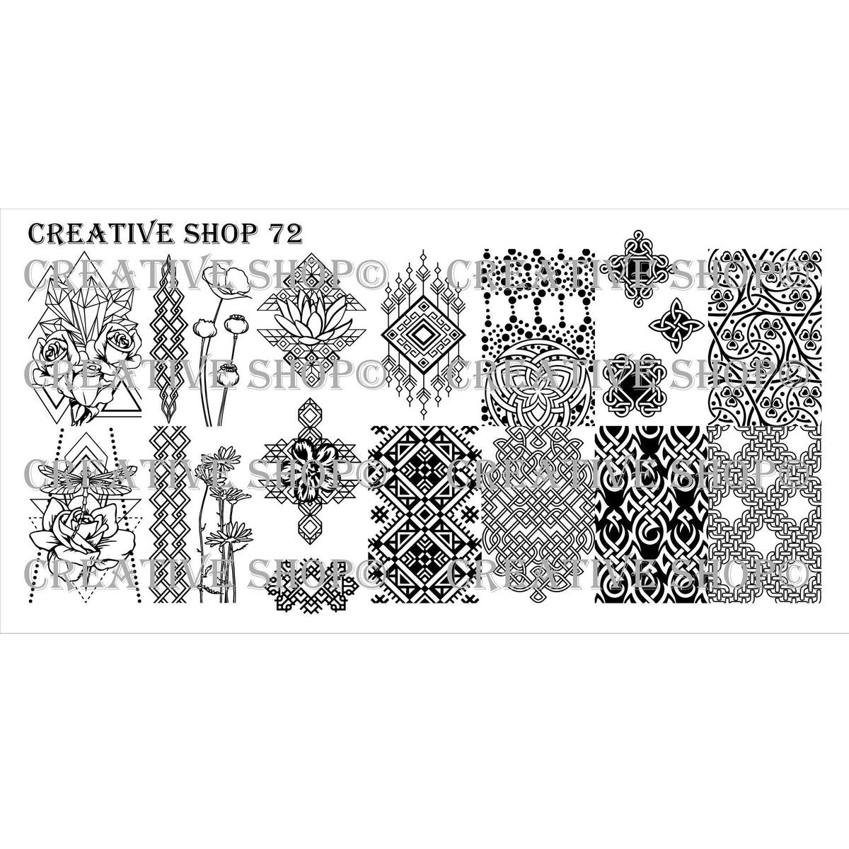 Creative Shop- Stamping Plate- 072