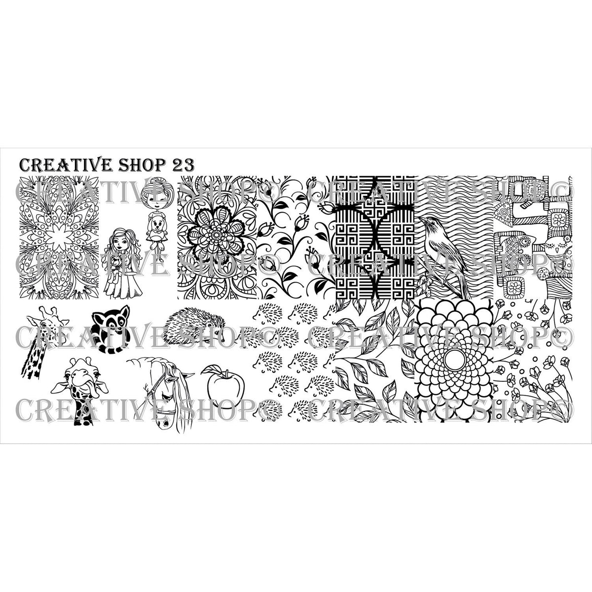Creative Shop- Stamping Plate- 023