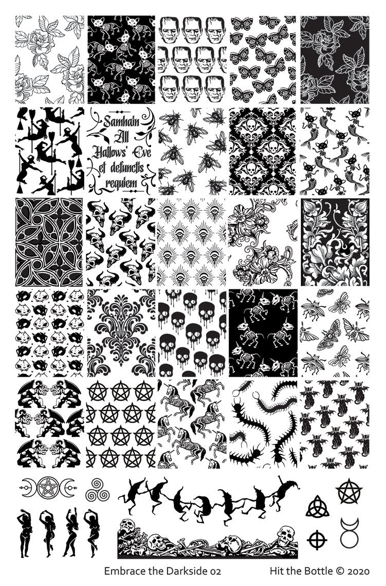 Hit the Bottle- Stamping Plate- Embrace the Darkside 02