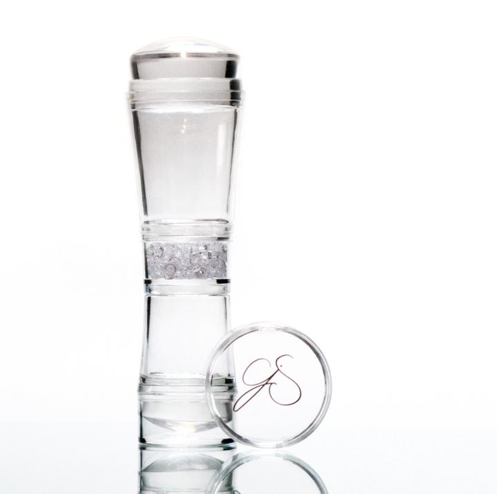 Clear Jelly Stamper- Crystal Stamper - Double Ended with Bling