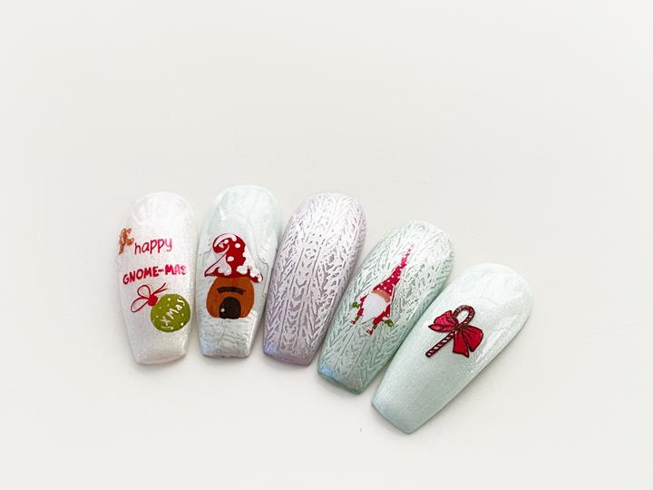 Clear Jelly Stamper- C-48- Gnome-mas