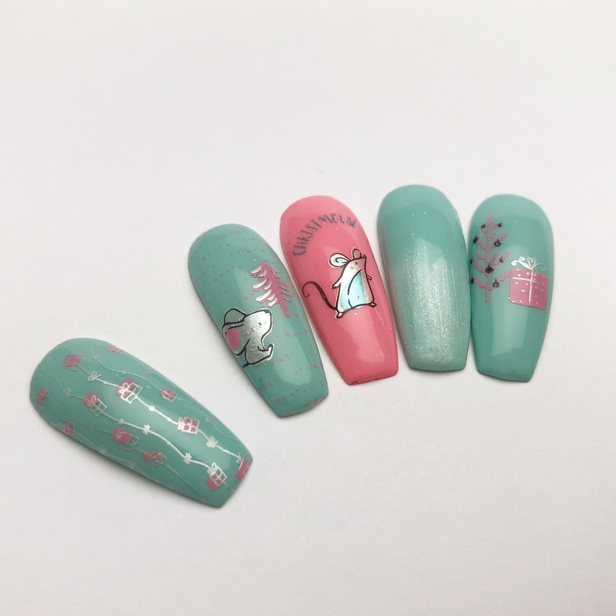 Clear Jelly Stamper- C-38- Merry ChrisMouse