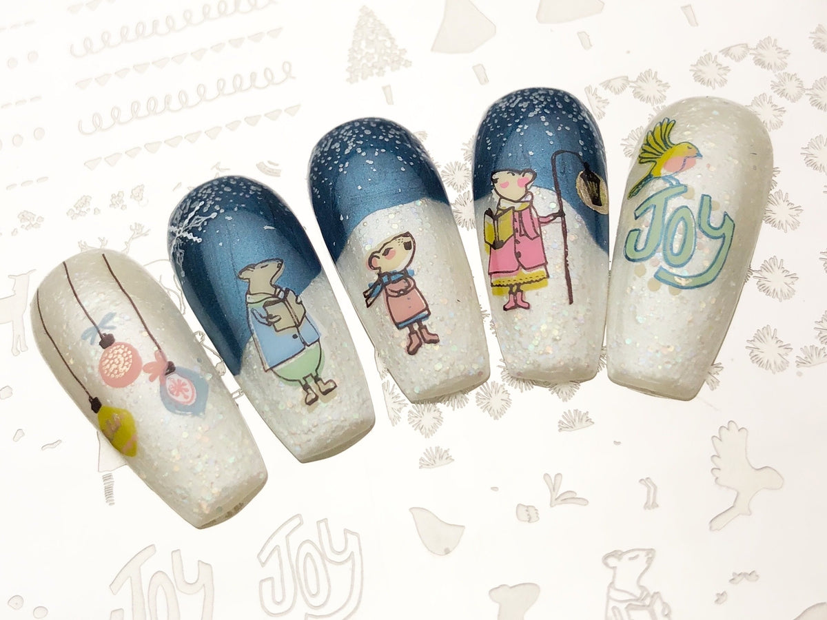 Clear Jelly Stamper- C-31- Happy Little Holiday