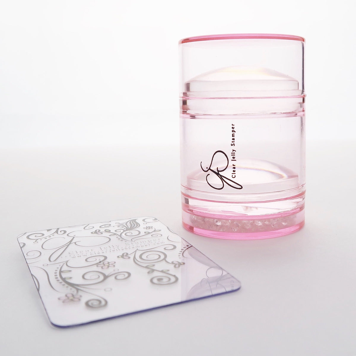 Clear Jelly Stamper- The Big Bling XL Stamper - Pink