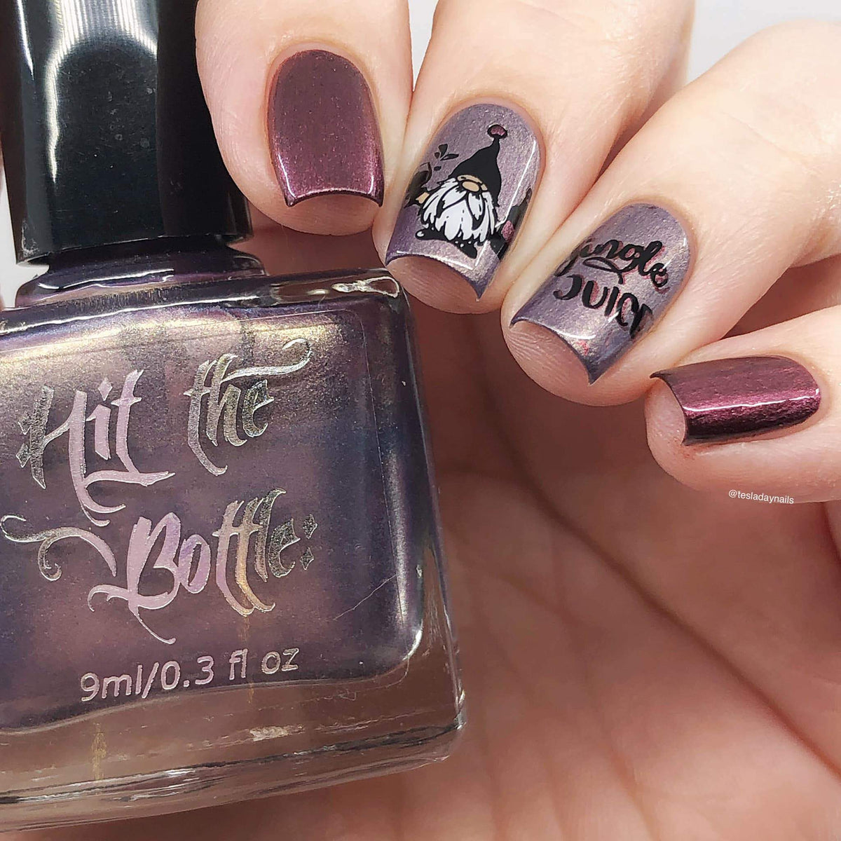 Hit the Bottle- Stamping Plate- Bah Humbug 03