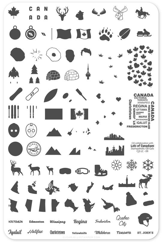 Clear Jelly Stamper- LC-09- Oh Canada!