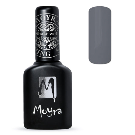 moyra grey foil stamping nail polish