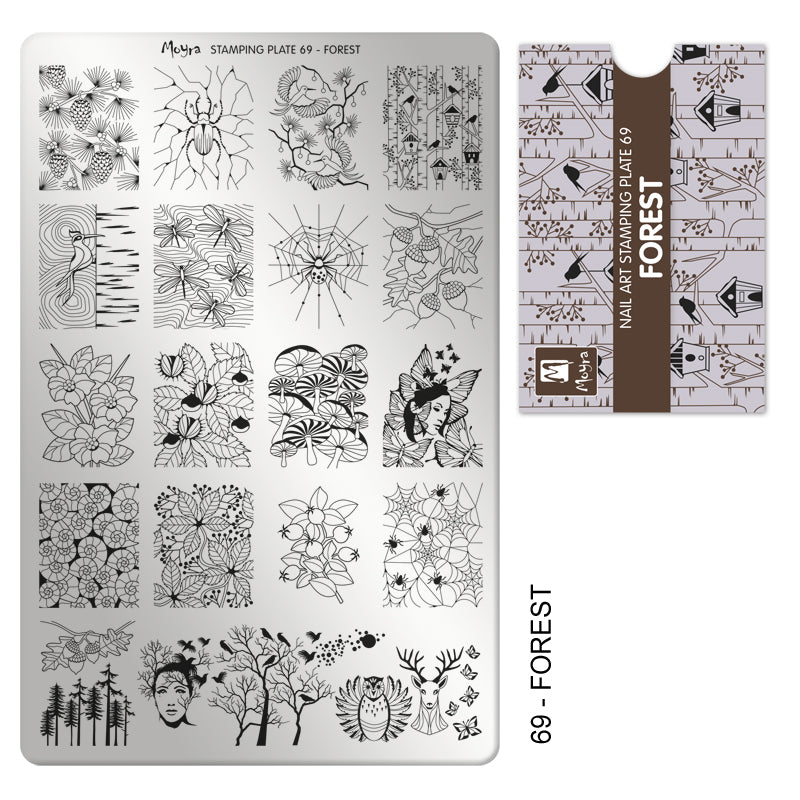 Moyra Stamping Plate 069- Forest