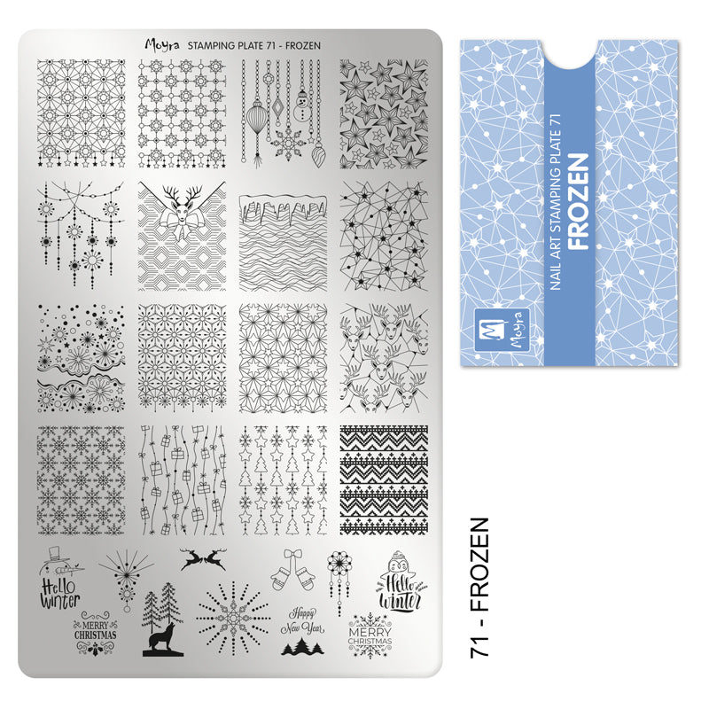 Moyra Stamping Plate 071- Frozen