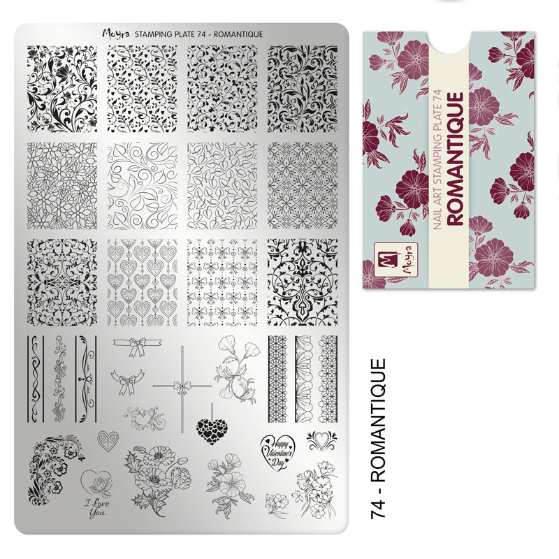 moyra romantique nail stamping plate