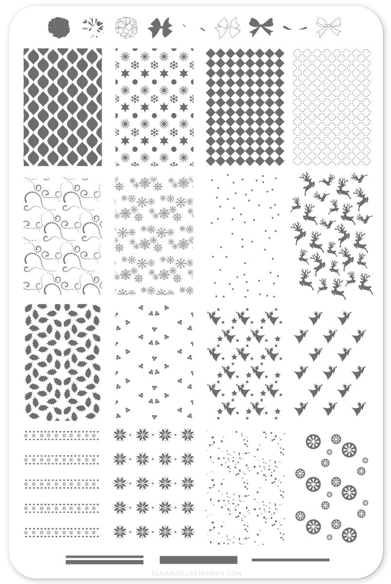 Clear Jelly Stamper- C-23- Pretty Paper - Retro