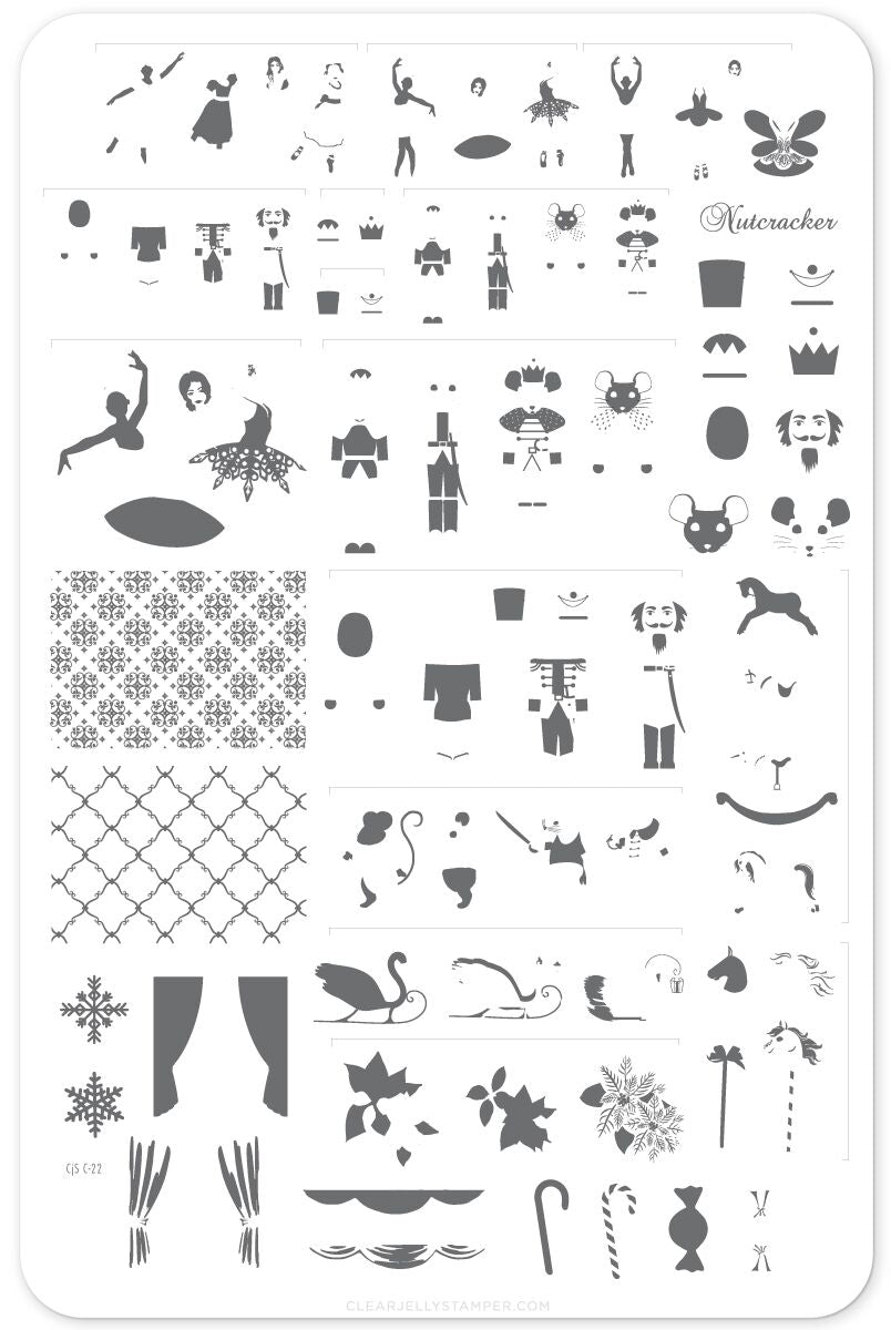 Clear Jelly Stamper- C-22- Nutcracker